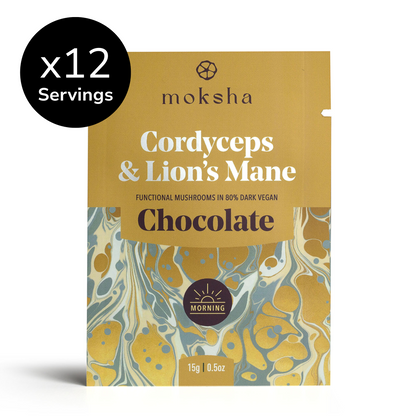 Morning Energy & Focus Mushroom Chocolates with Lion's Mane & Cordyceps