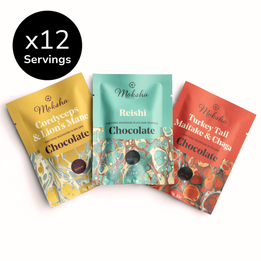 Mushroom Chocolate Tasting Sampler for Daily Vitality
